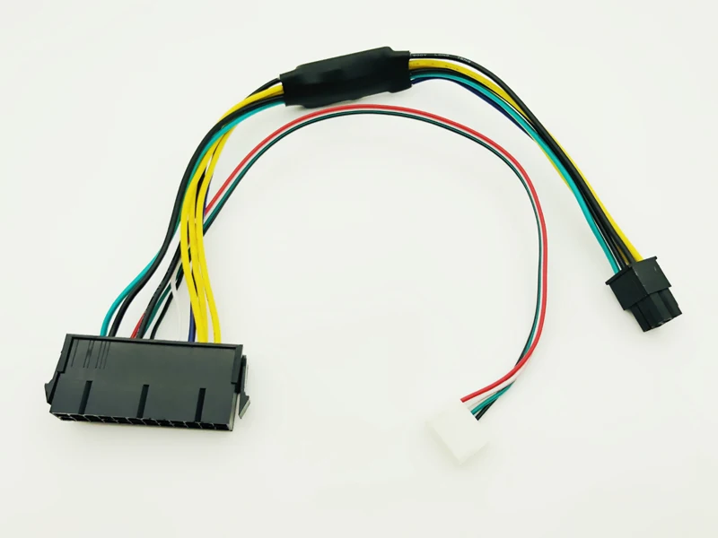 ATX 24pin to Motherboard 2-ports 6pin Adapter PSU Power Supply Cable Cord for HP Z220 Z230 SFF Mainboard Server Workstation 30cm