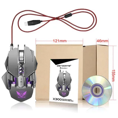 MeterMall Electronics ZERODATE 3200 DPI USB Wired Gaming Mouse 7 Programmable Buttons Mechanical Macro Definition Programming Game Mouse White MeterMall Electronics ZERODATE 3200 DPI USB Wired Gaming Mouse 7 Programmable Buttons Mechanical Macro Definition Programming Game Mouse White
