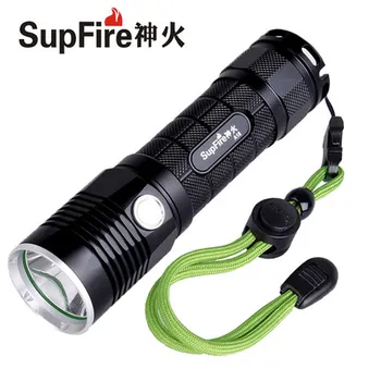 

SupFire A18 Cree XML-L2 1100LM 5 Mode Mini USB rechargeable flashlight by 1*26650 Battery