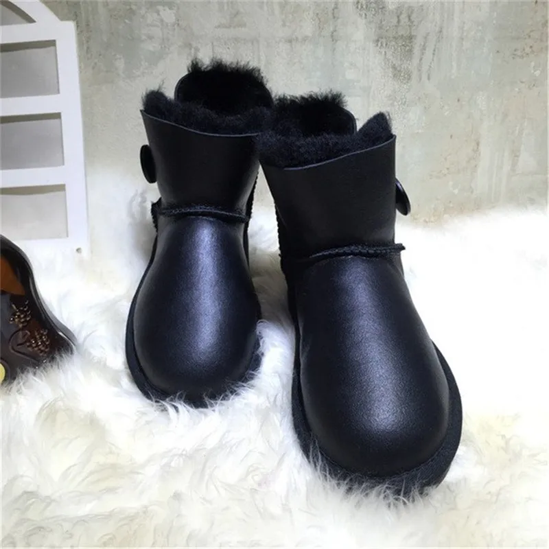 Г., женские ботинки зимние ботинки модные ботильоны из натуральной овечьей кожи натуральный мех, теплая шерсть зимние ботинки