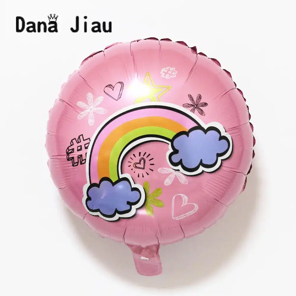 detail feedback questions about new 18inch rainbow cloud balloons happy birthday pink and green