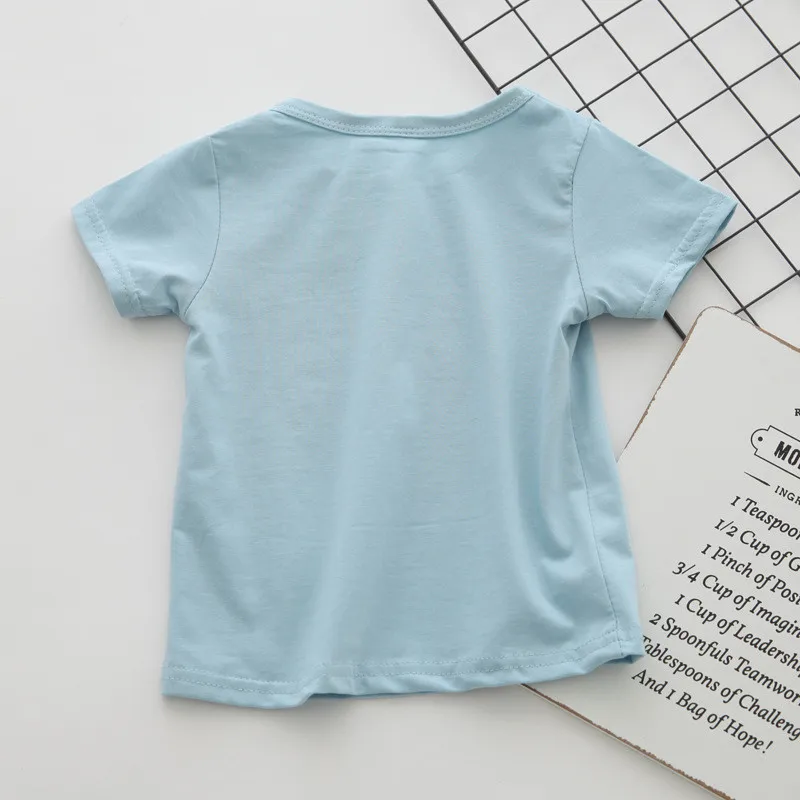 Cotton Boys' Clothing Baby T Shirt Short Sleeve Baby Boys T-Shirts Cartoon Casual Summer First Birthday Boy Clothes Tops