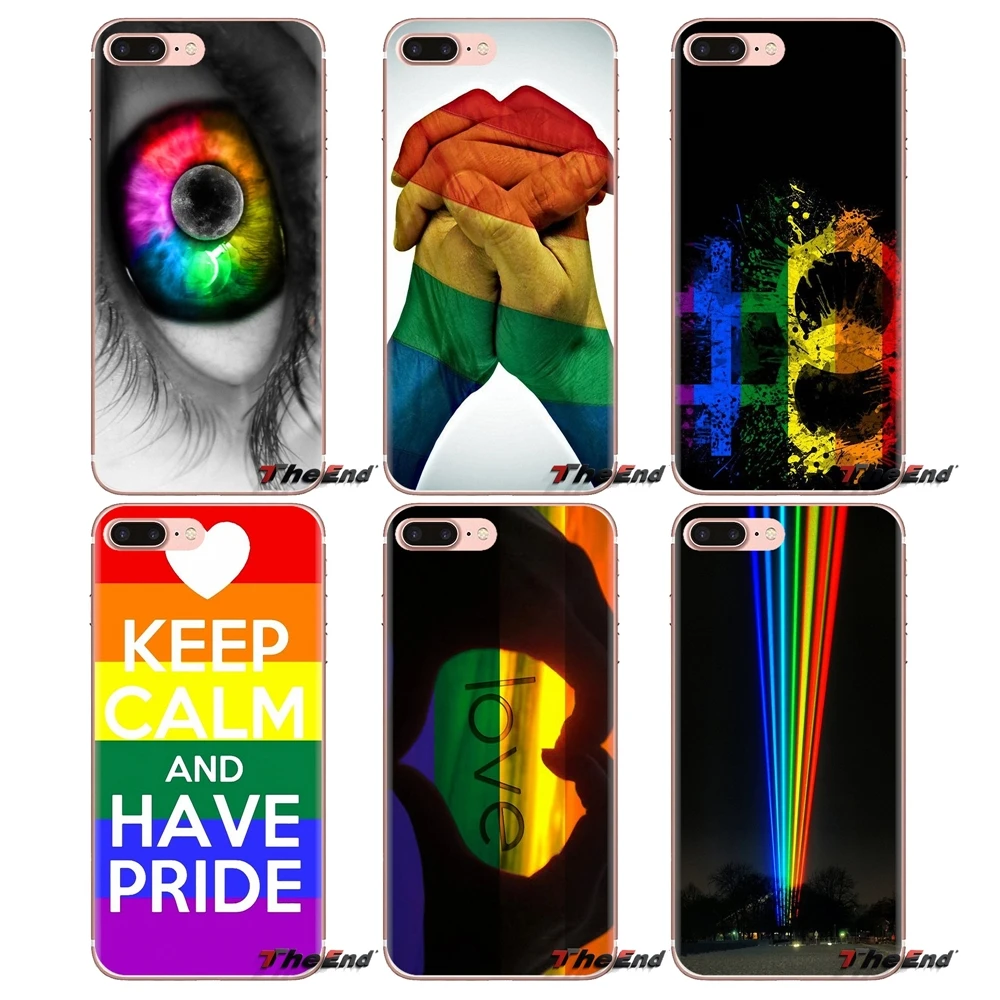 Gay Lesbian LGBT Rainbow Pride For Sony Xperia Z Z1 Z2 Z3 Z5 compact M2 M4 M5 C4 E3 T3 XA Huawei Mate 7 8 Y3II Soft Cases Covers |