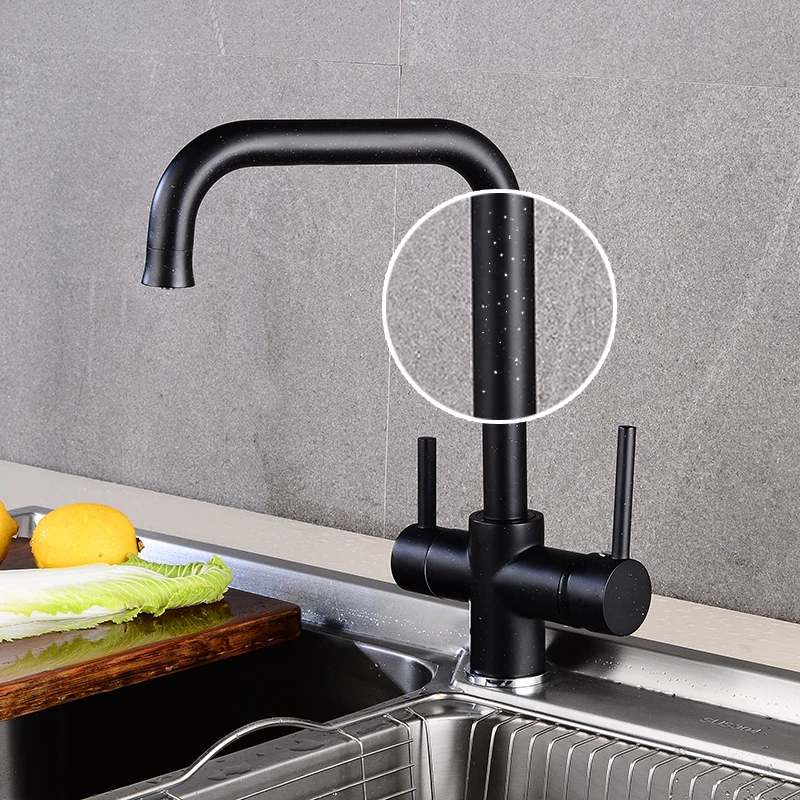 kitchen faucet with filtered water water filter taps Double Bend right angle Faucet brass made drinking water faucet sink tap