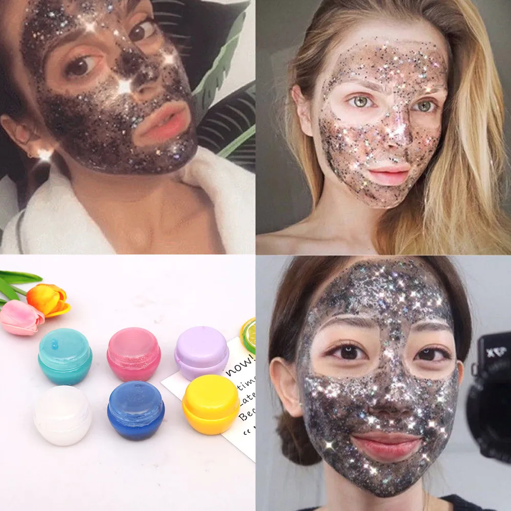 Новая Звездная маска для кожи, блестящая черная маска для лица с блестками, увлажняющая маска для здоровья кожи, Прямая поставка 1j10