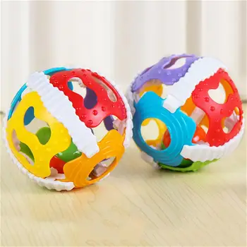 

2Pcs Little Loud Bell Baby Hand Ball Rattle Intelligence Development Grasp Toy