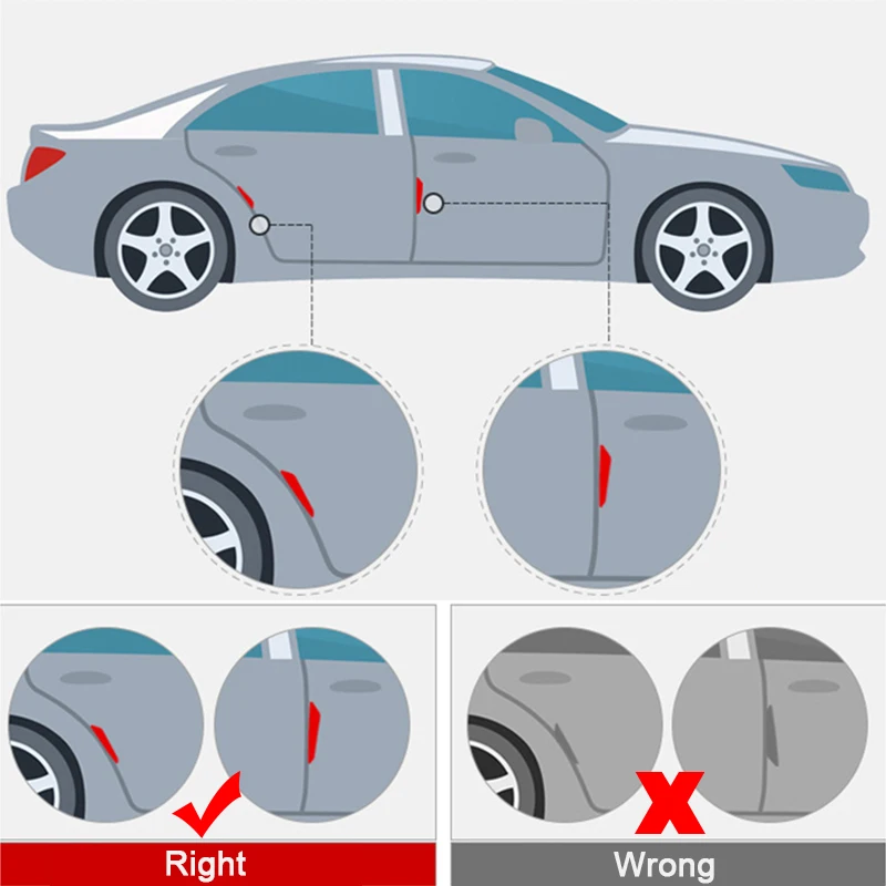 Боковая защита края двери защитная наклейка для audi a4 renault captur range rover evoque vw polo peugeot 3008 2012