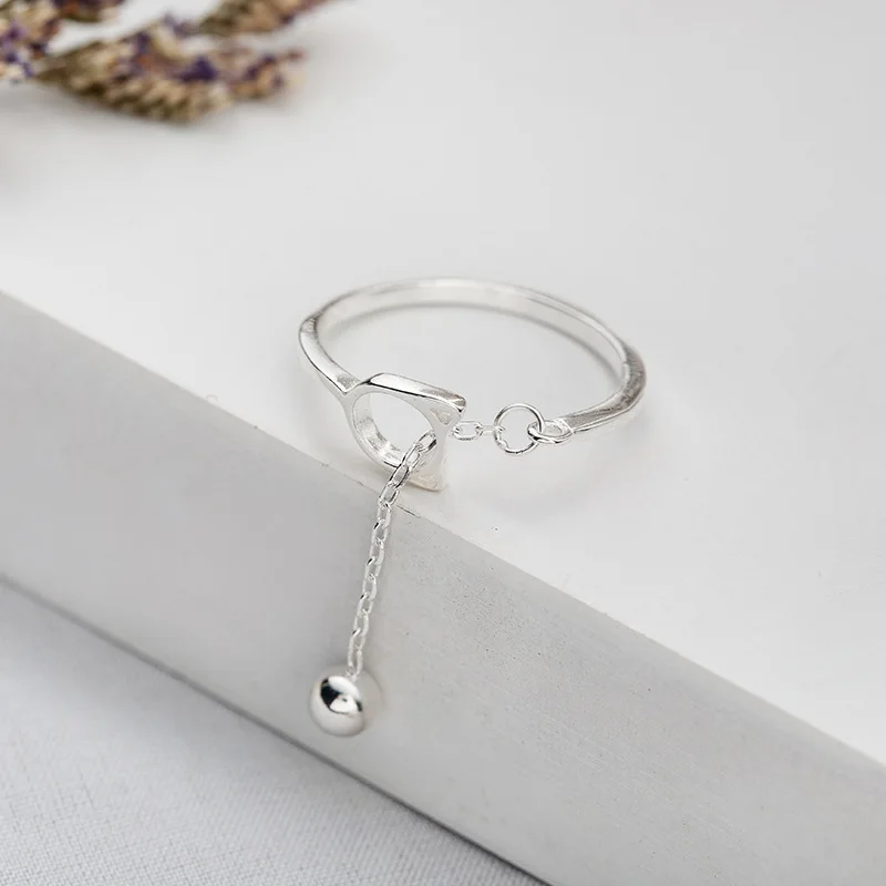 

Ziris Luxury Jewelry S925 Stering Silver AAA Cubic Zircon Cute Anaimal Pet Cat Chain Tassel Lady Girls Adjustable Ring Gift