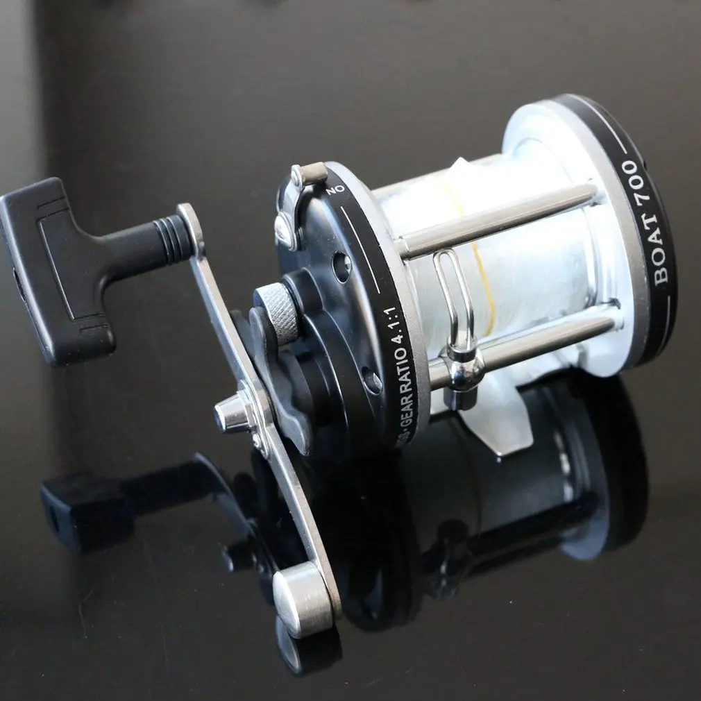 

Boat700 Metal Drum Reels Drag Boat Fishing Ship Reel Casting Iron Wheel Outdoor Strong Bearing Fish Tools Trolling Wheel