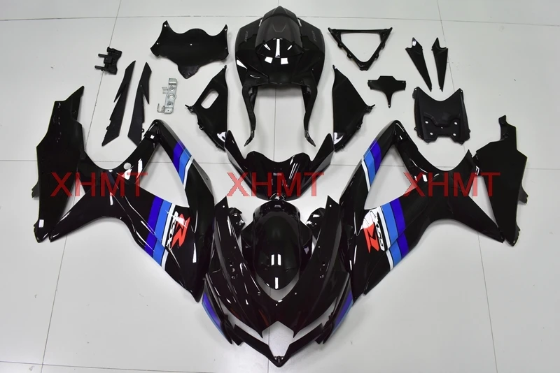 Для GSXR 750 2008-2010 K8 кузова GSX R 750 2010 обтекатели GSXR 600 2010 глянцевые черные синие комплекты для тела - Цвет: injection moulding