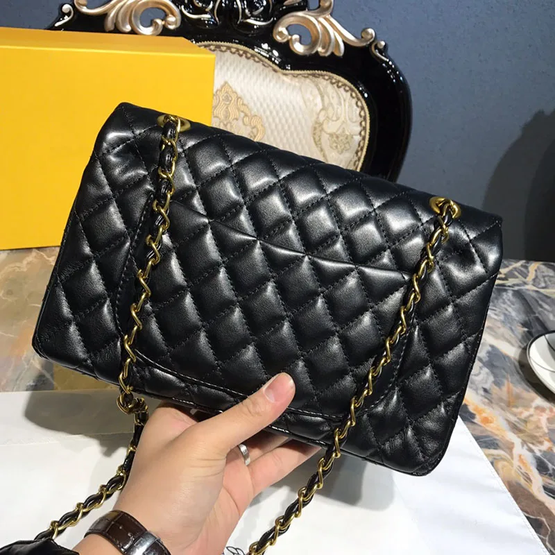 

Designer luxury handbags genuine leather Diamond Lattice Bag fashion women Brand Logo messenger bag