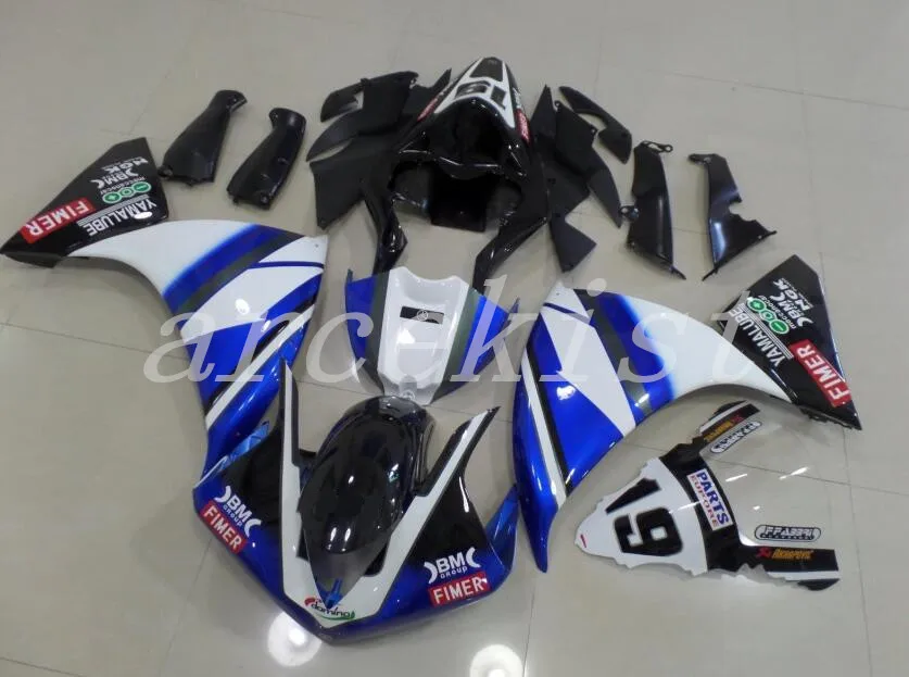 3 Подарки ABS литья под давлением моторные обтекатели комплект пригодный для YAMAHA YZF-R1 2013 12 13 14 R1 обтекатель пользовательских синий прохладный