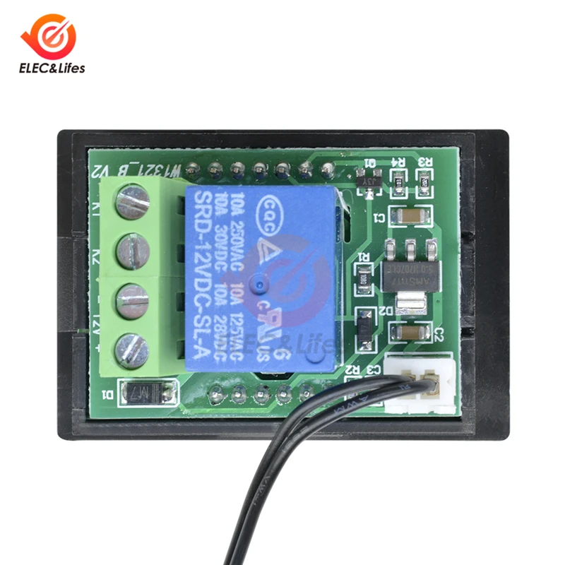 Цифровой регулятор температуры DC12V 10A W1321 качественный терморегулятор термостат