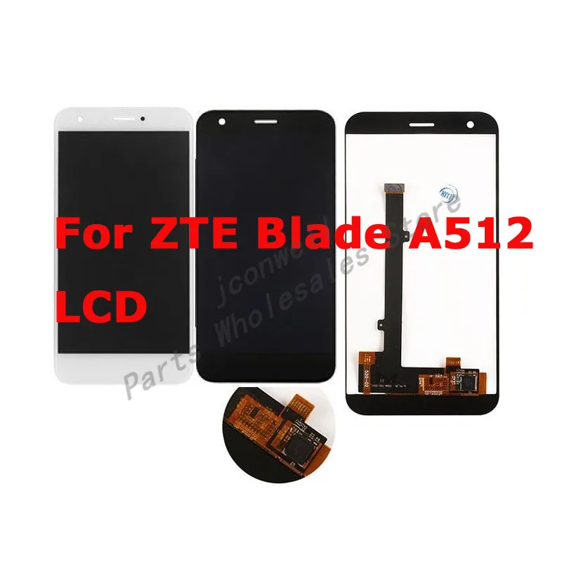 

For ZTE Blade A512 100% Tested Good Quality LCD Display Touch Screen Digitizer Full Assembly Blade A512 LCD Assembly