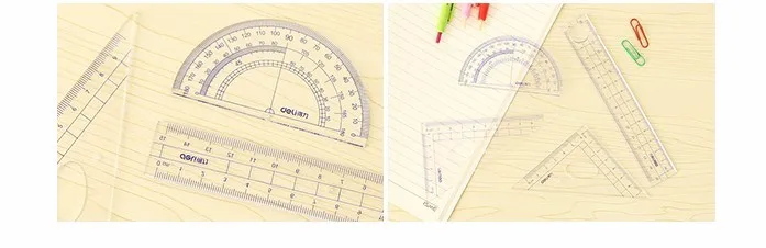 1 компл. детей Линейки Прямо Правитель + Треугольники Линейка + Транспортиры школы и офиса