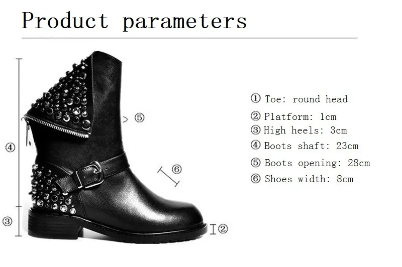 Masgulahe/Высококачественные ботинки из искусственной кожи и натуральной кожи; Зимние ботильоны для женщин на каблуке; женские мотоциклетные ботинки; обувь с заклепками