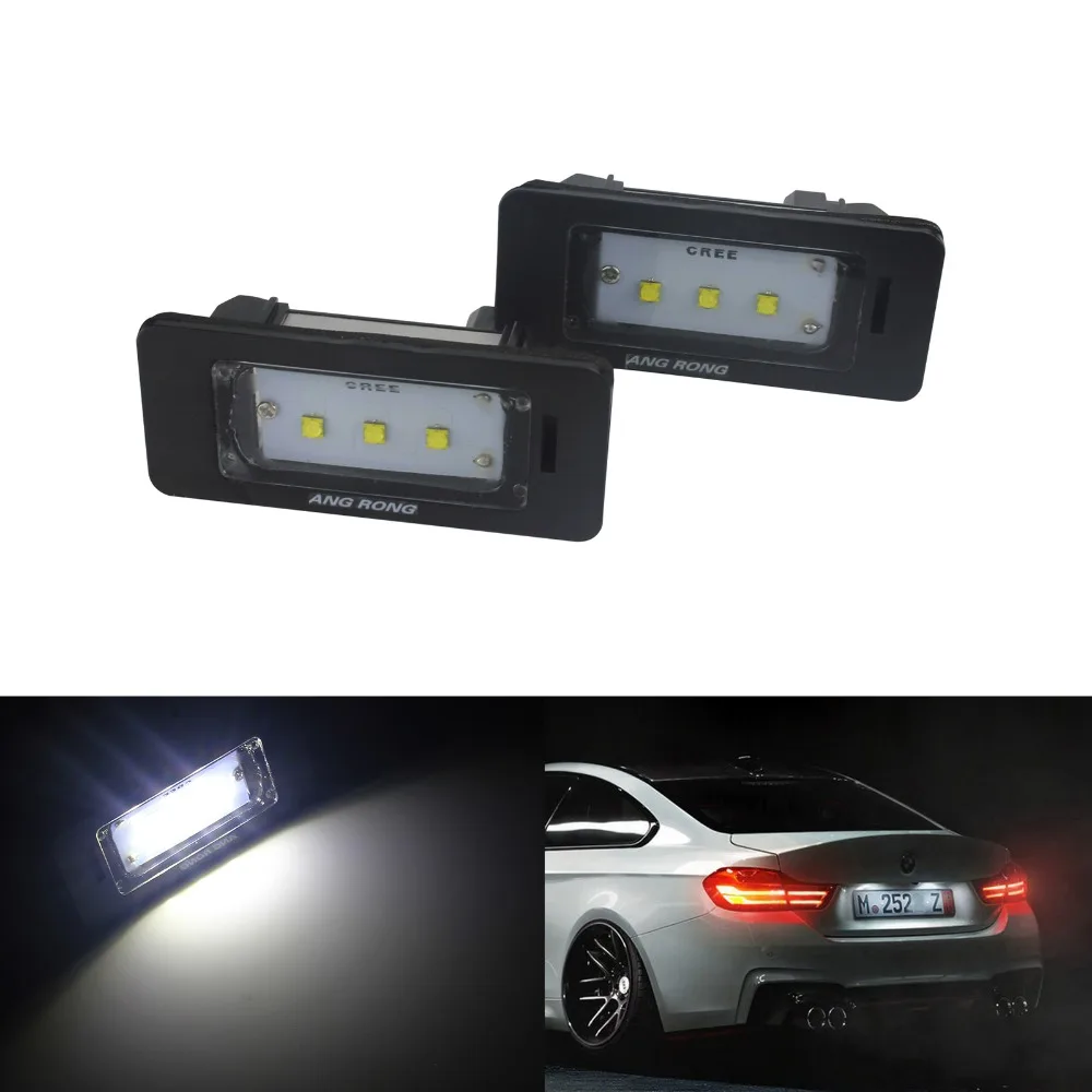 Светодиодный светильник ANGRONG 2x Canbus для номерного знака BMW E82 F22 E90 E91 E92 E39 M5 E61 E60 F10 F11