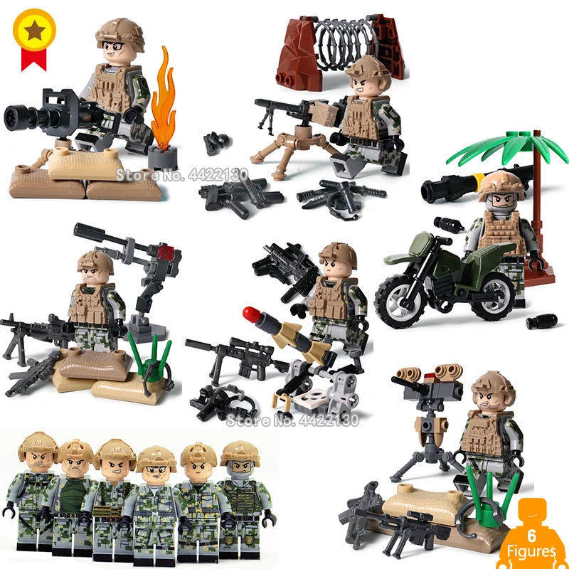 

military Air force force Investigation task Special forces Discharge figures Weapon building blocks compatible legoinglys