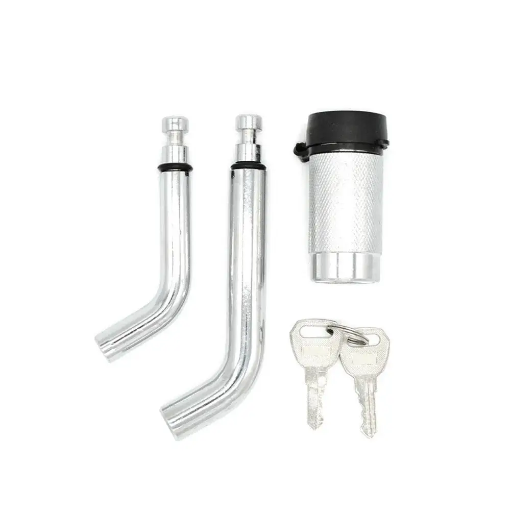 

Hitch Lock Receiver Hitch Pin Lock 1 2 Inch And 5 8 Inch Receiver Trailer Hitch Lock Steel Chrome Coated Dual Trailer Hitch