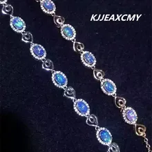 KJJEAXCMY ювелирные изделия натуральный опал женский браслет инкрустированные S925 стерлингового серебра ювелирные изделия оптом