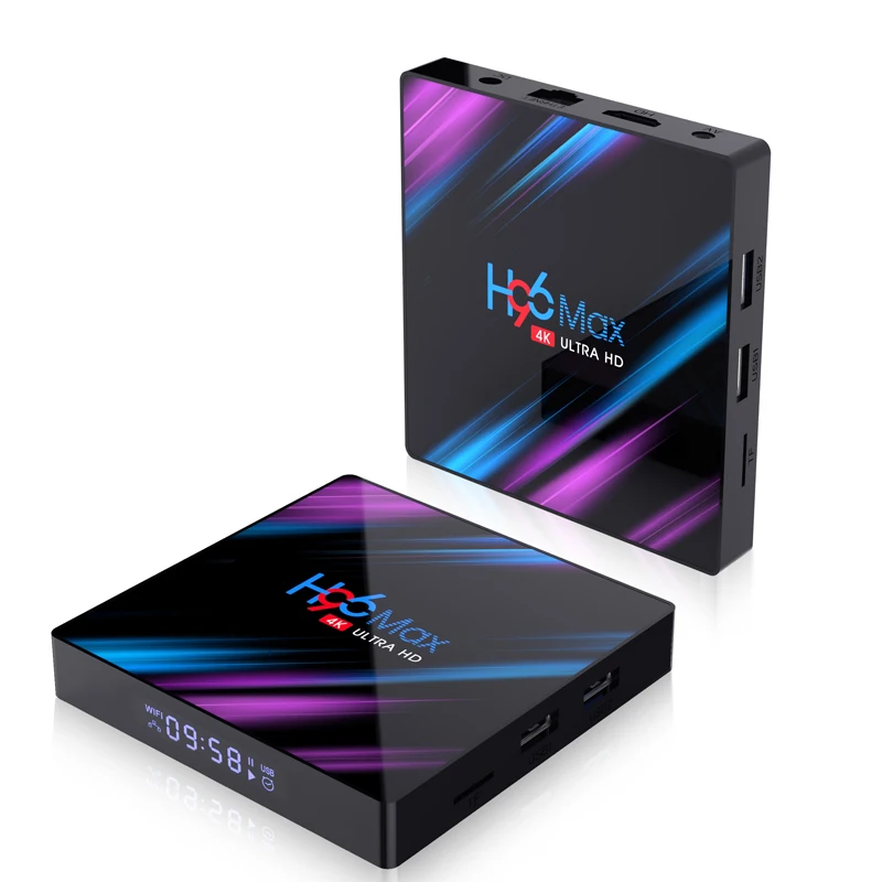 H96 MAX Smart Tv Box Android 9.0 Set Top Box 4K Mi ni Tv Box 4gb 32gb 64gb Quad Core media player Support IPTV PK X96 MINI HK1 M