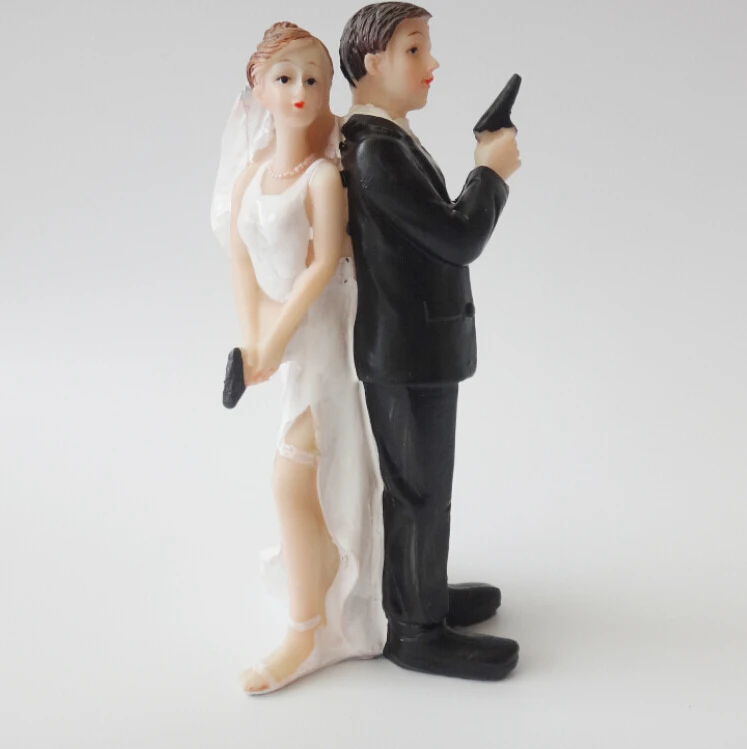 

Factory Directly Selling With Lower Price Super Sexy Spy Cake Topper Figurine Unique Wedding Party Decoration+FREE SHIPPING