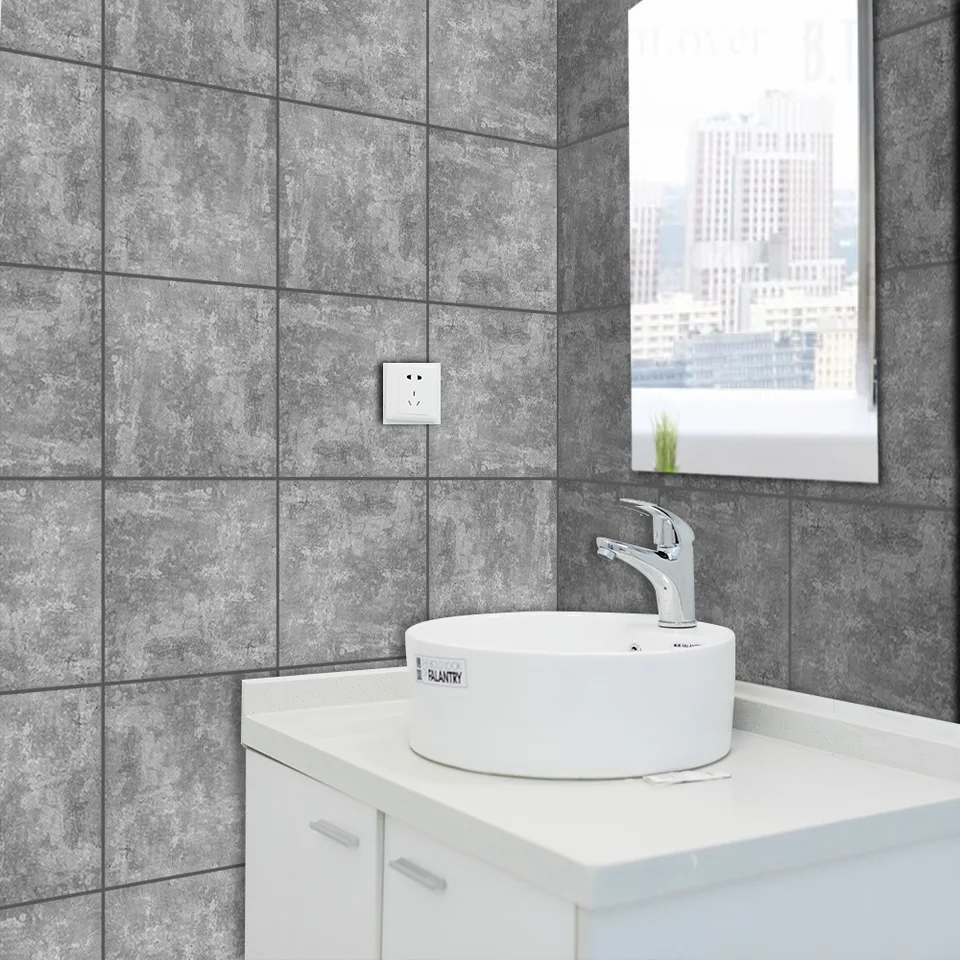€17.17 17% de réductionFunlife ciment brique cuisine salle de bain autocollants gris marbre bricolage carreaux étanche moderne bricolage autocollant €17.17 17% de réductionFunlife ciment brique cuisine salle de bain autocollants gris marbre bricolage carreaux étanche moderne bricolage autocollant