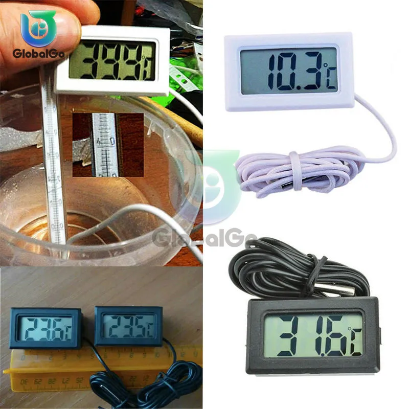 LCD-Digital-Thermometer Temperatur Sensor Temp Meter Thermostat