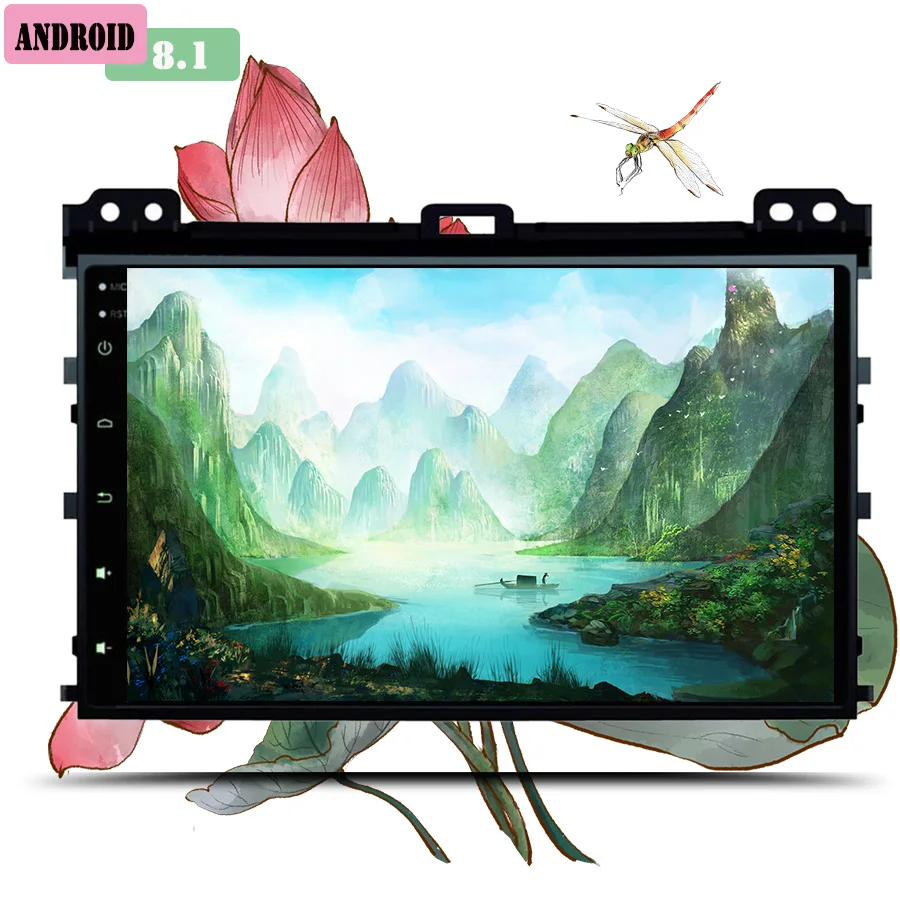 

android 8.0 car dvd 2 din multimedia player for Toyota Prado 120 Land Cruiser 2004-09 tape recorder autoradio BT GPS Navigation