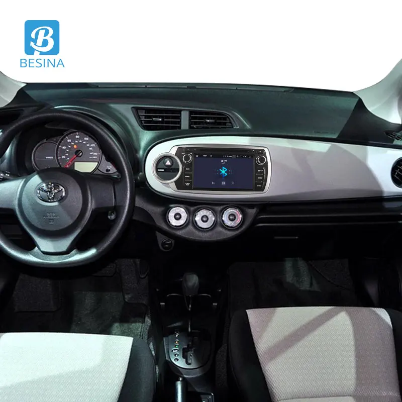 Автомобильный мультимедийный плеер Besina Android 10 для Toyota Yaris 2012 2013 2014 2015 2016 2017 DVD VD GPS