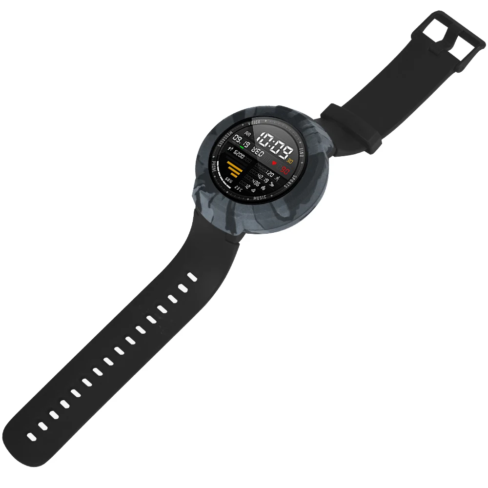 Силиконовый Камуфляжный защитный чехол для Huami Amazfit Verge ультратонкий протектор чехол для Amazift Verge Смарт-часы аксессуары