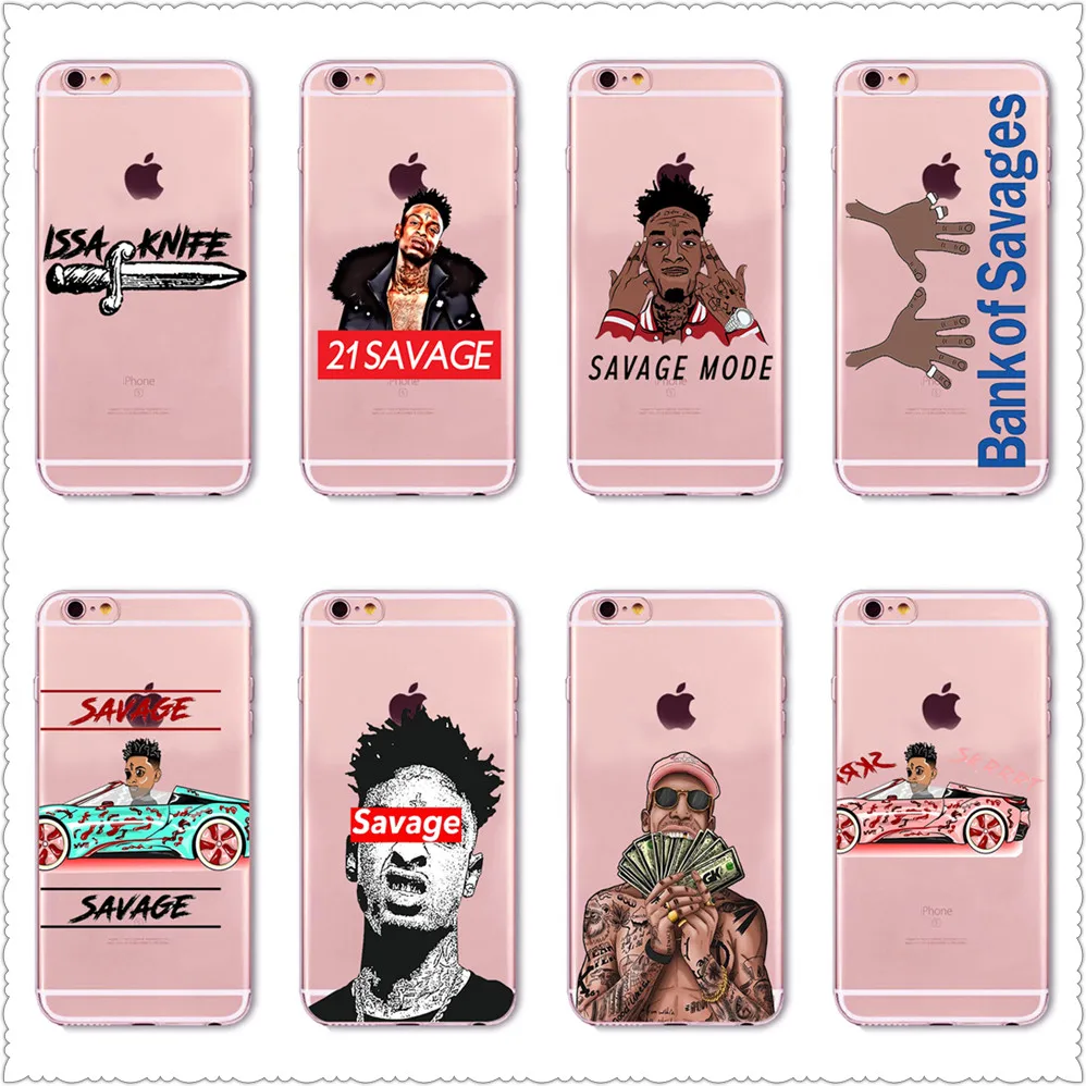 21 Savage псих режим чехол для iPhone X XS Max XR 8 SamsungS7 S8 S9 FLEXIN на моем SKRRRT силиконовый |