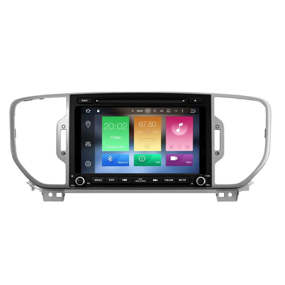 Discount Android 9.0 Car Radio DVD  Player For Kia Sportage 2016 2017 2018 Audio GPS Multimedia Navigation WIFI Bluetooth Video Stereo 10