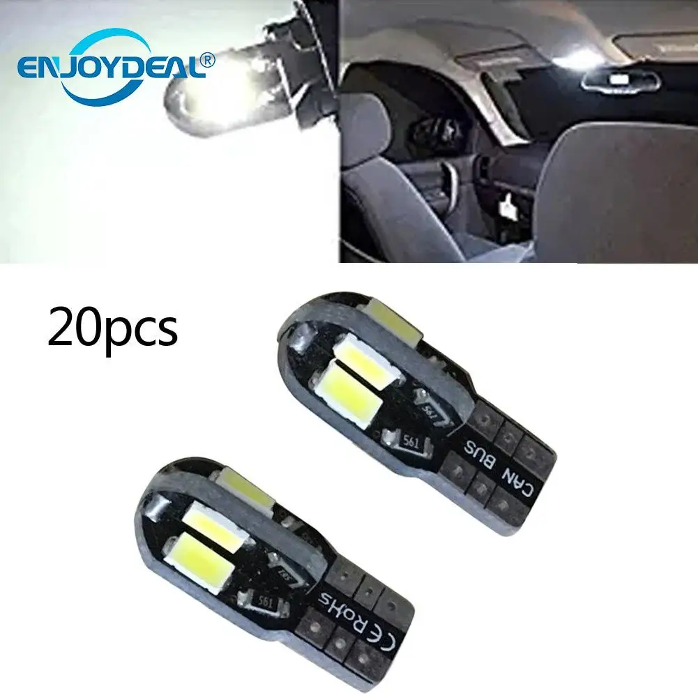 Светодиодсветодиодный лампа T10 5730 SMD 8 LED белая задняя подсветка номерного знака