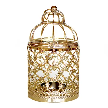 

Vintage Candle Holder Wedding Home Hanging Lantern Bird Cage Decoration Retro Candlestick Tealight bird lamp WZF161