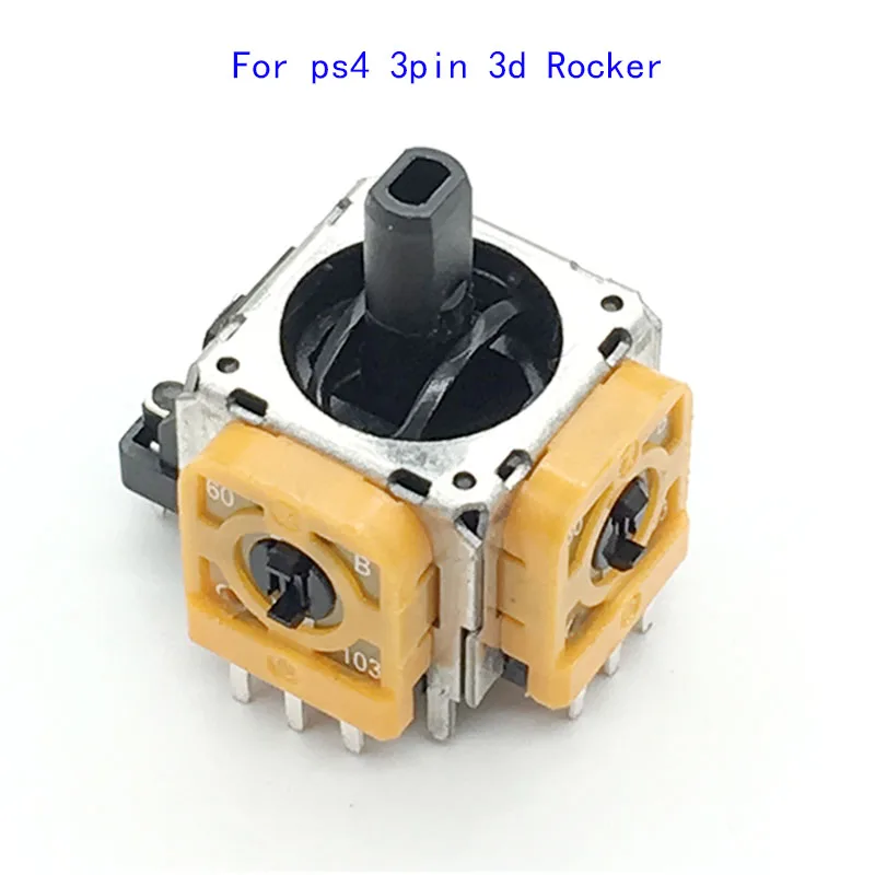 10pcs/Lot Original 3D Rocker Analog Joystick Replacement Yellow for