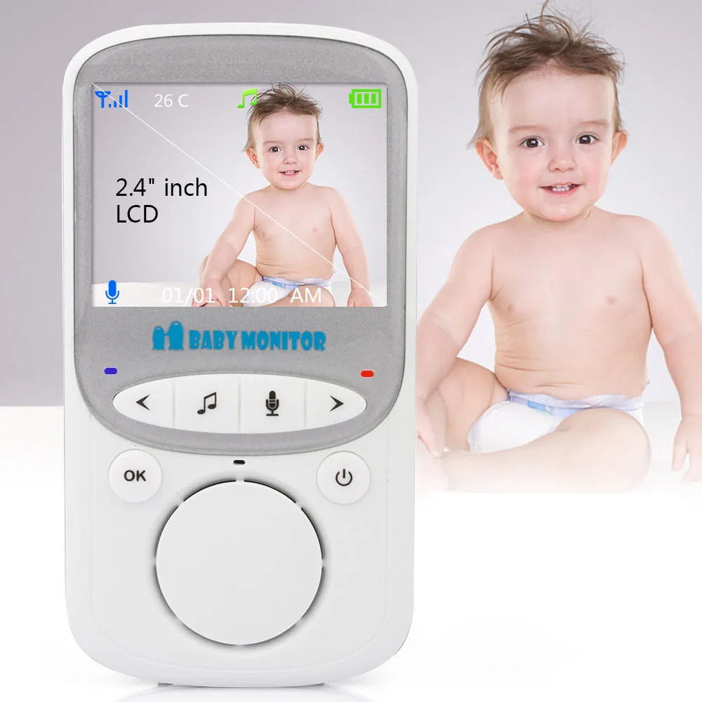 LESHP Wireless Audio Video Baby Monitor 2.4 Inch LCD VB605 Radio Nanny Music Intercom Baby Camera Night Vision Babysitter LESHP Wireless Audio Video Baby Monitor 2.4 Inch LCD VB605 Radio Nanny Music Intercom Baby Camera Night Vision Babysitter