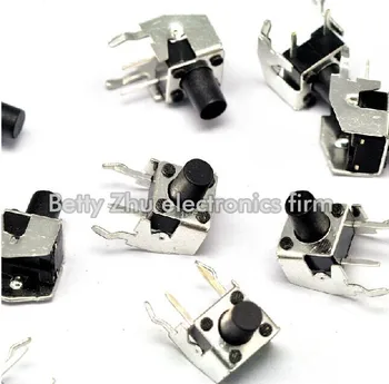 

100PCS/LOT 6 * 6 * 8MM touch switch with stand two feet of horizontal button switch