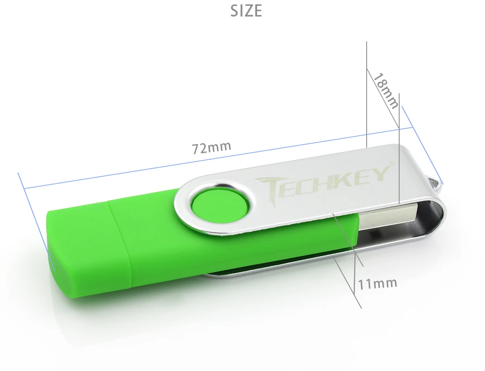 OTG usb 3,0 usb флэш-накопитель 3,0 TECHKEY pen drive 8 ГБ 16 ГБ 32 ГБ 64 Гб memoria флеш-накопитель memoria Cel stick pendrive u disk подарок для мобильного телефона