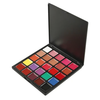 

25 Color Eyeshadow Palette Waterproof Non-Stick Cup Long-Lasting Colorfast Moisturizing Velvet Lipstick Makeup Palette
