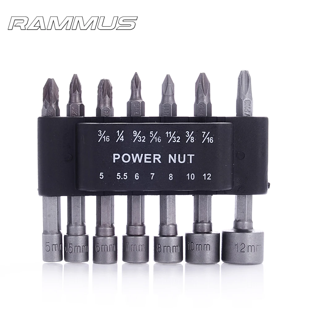 14pcs Tool Parts 4/" Hex Shank Screwdriver Bit Socket Wrench Power Nut