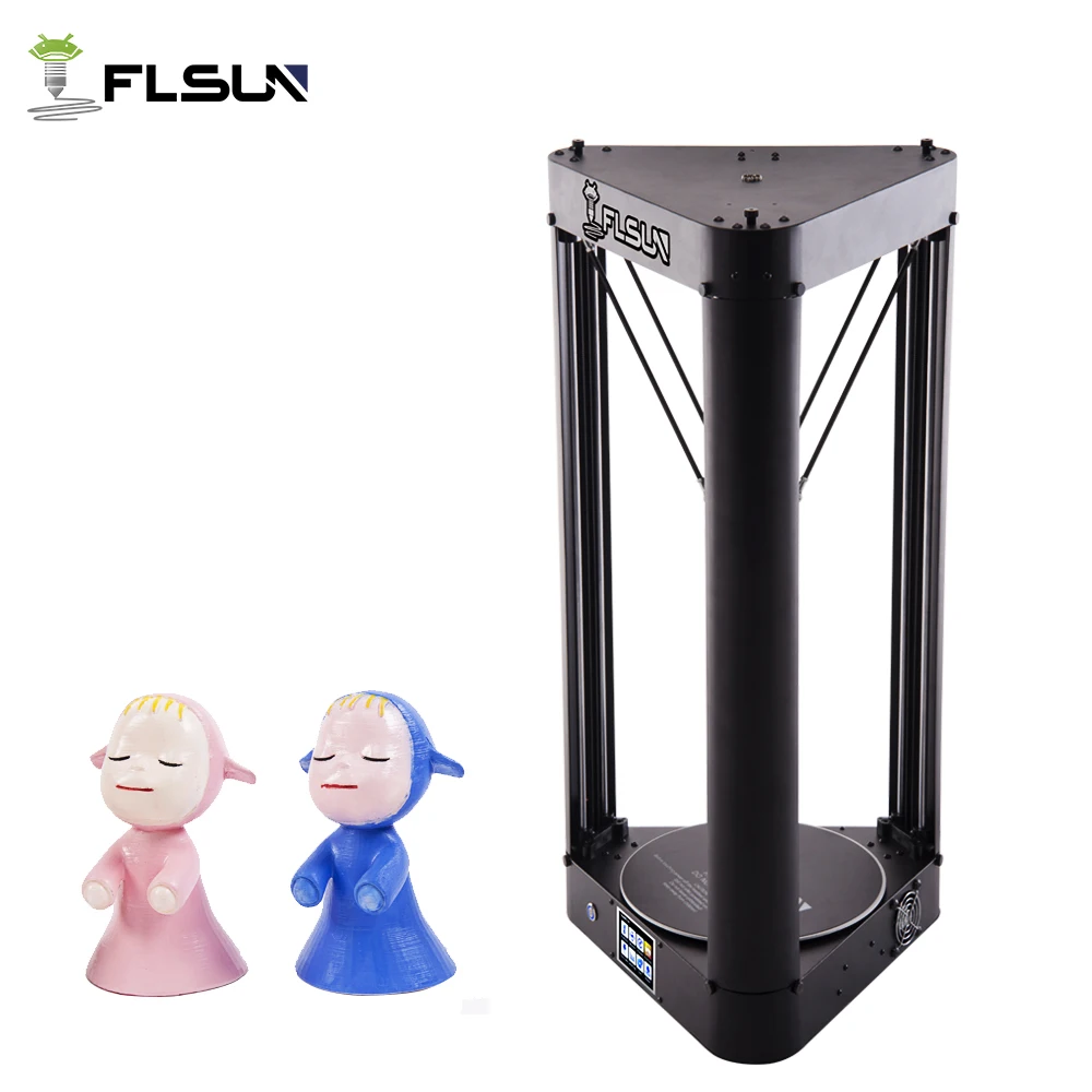 

NEWEST 2019 FLSUN Delta 3d Printer QQ-S 32bits board Auto Leveling Touch Screen WIFI Remote Titan High Speed