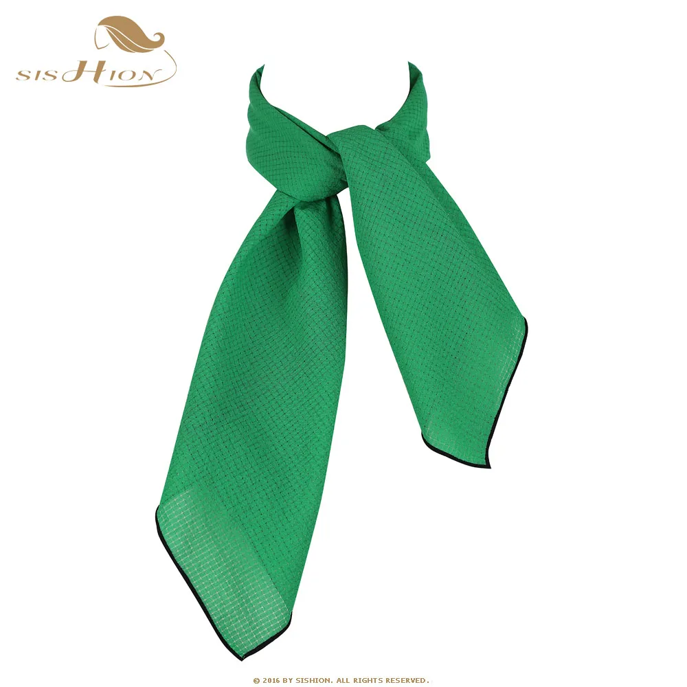  SISHION Chiffon Scarf New Arrival Brand Design Square Scarves Women Silk Scarf Vintage Handkerchief
