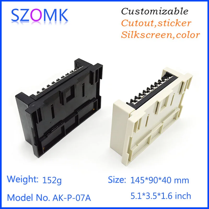 Настенные электронные пластиковые коробки корпуса(1 шт) 145*90*40 мм блок управления Корпус диструбирования szomk рейка din plc корпус
