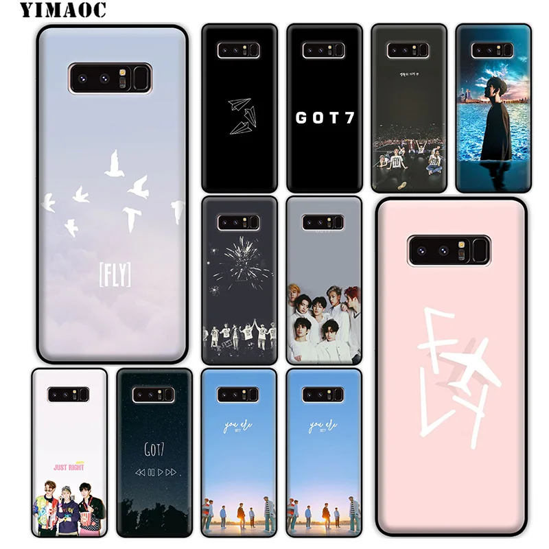 Yimaoc GOT7 диапазонах K поп Мягкий силиконовый чехол для samsung Galaxy Note 10 плюс 9 8 A9 A8 A6 2018 A5