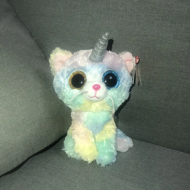 Cat Unicorn Plush Ty Beanie Boos Heather Animal Collection Toy High Quality New