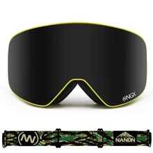 Профессиональные мужские и женские лыжные двуслойные очки лыжные очки большие сферические незапотевающие ветрозащитные лыжные очки снежные очки