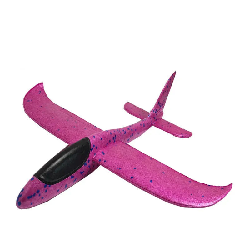48cm Big Foam Plane Aircraft LED Hand Launch Throwing Airplane Glider Inertial Foam EPP Toy Children Plane Model Toys 8