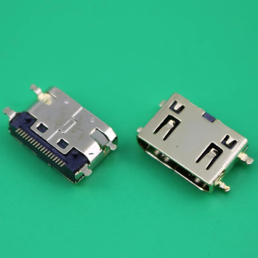 YuXi 1 шт. позолоченный 19P мини HDMI гнездо типа C с SMD фиксированными ножками|mini hdmi