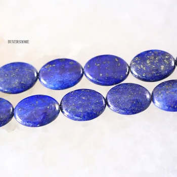 

Free Shipping For Jewelry Making 13X18MM Genuine Blue Lapis Lazuli Oval Loose Beads String 15.5" C018